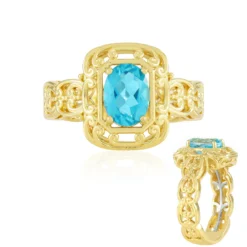 Paraiba-Topas-Silberring