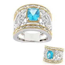 Paraiba-Topas-Silberring