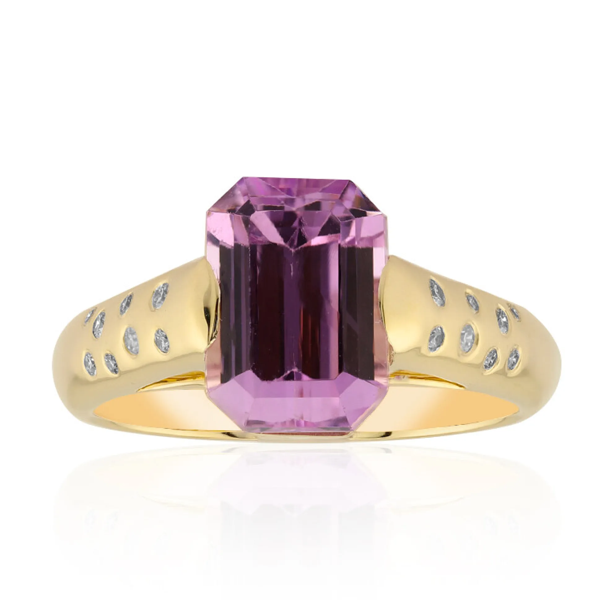 Patroke-Kunzit-Goldring