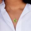 Peridot-Goldanhänger