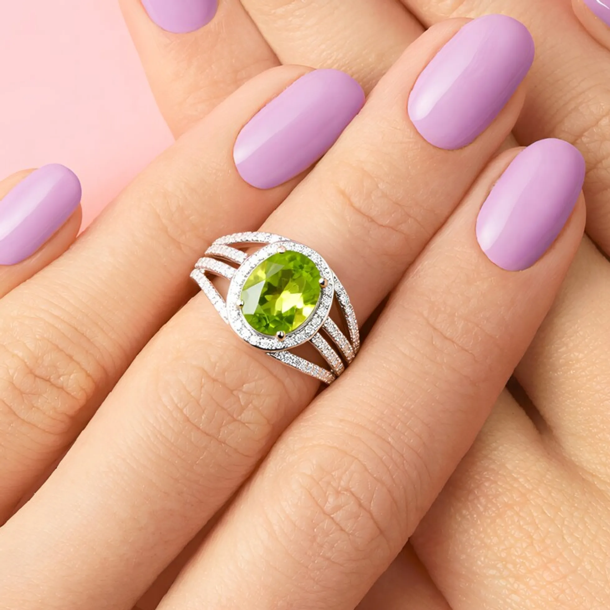 Peridot-Goldring