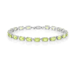 Peridot-Silberarmband