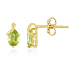 Peridot-Silberohrringe