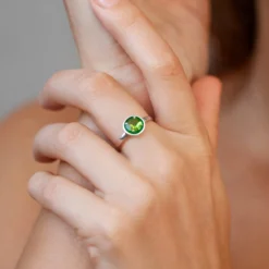 Peridot-Silberring