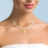 Perlmutt-Silbercollier