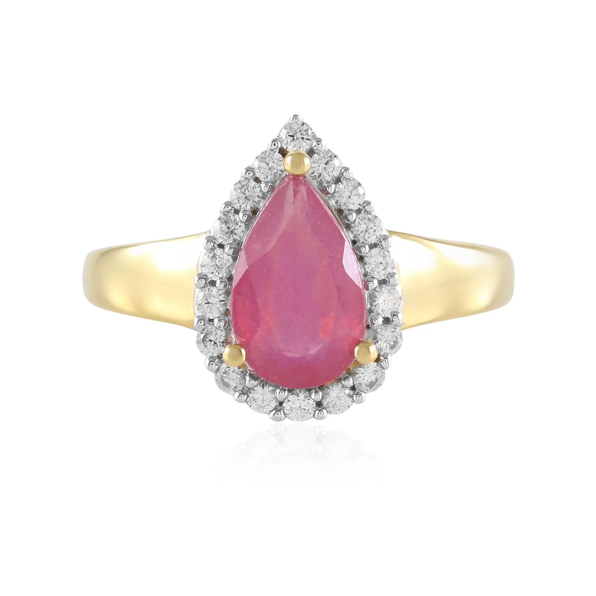Pinkfarbener Madagaskar-Saphir-Silberring