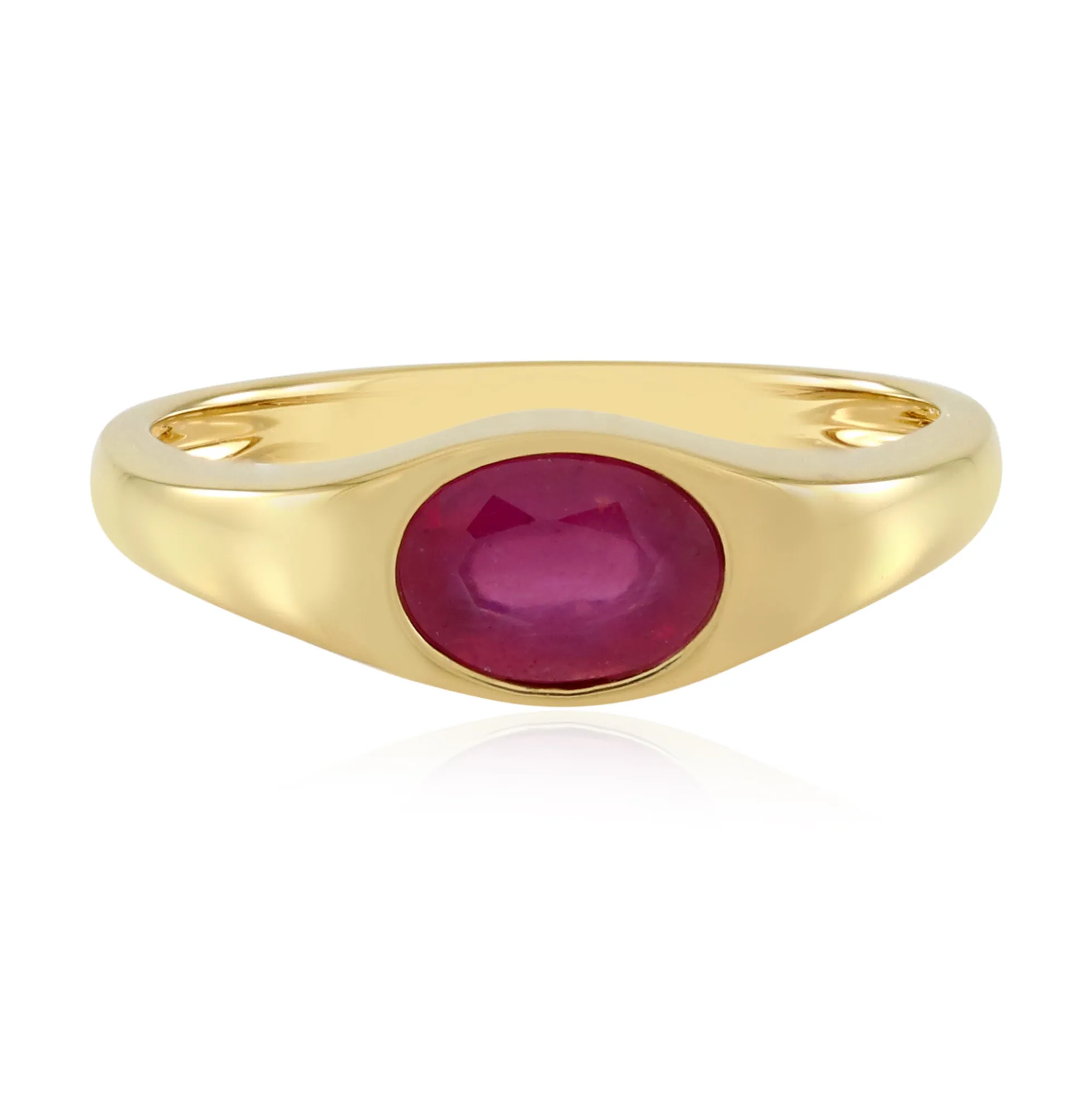 Pinkfarbener Madagaskar-Saphir-Silberring