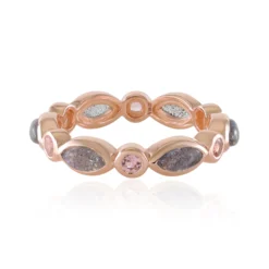 Pinkfarbener Maniry-Labradorit-Silberring