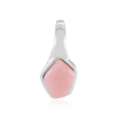 Pinkfarbener Opal-Silberanhänger