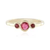 Pinkfarbener Spinell-Goldring