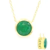 Pit D8-Smaragd-Silbercollier