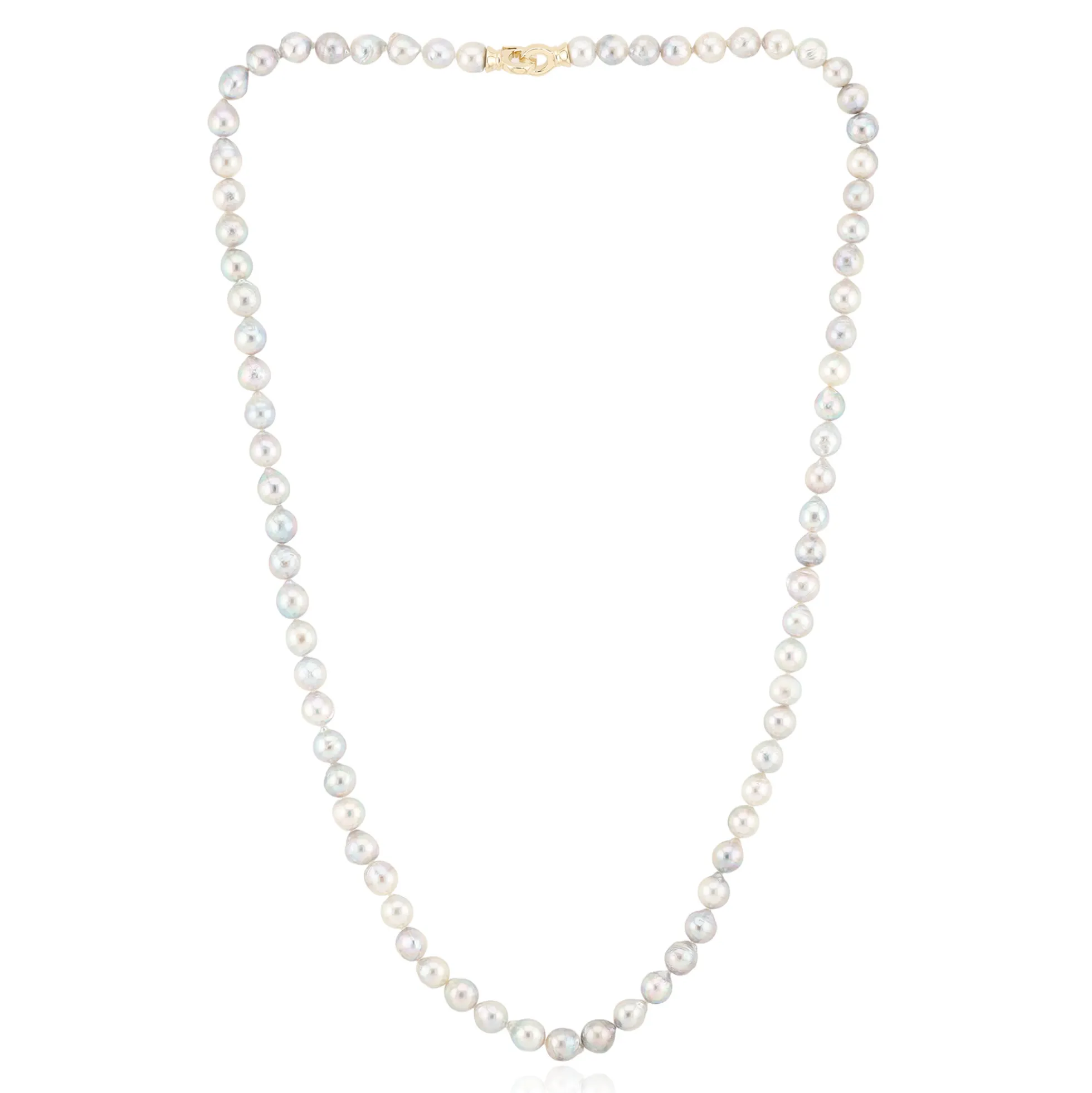 Platin-Akoya-Perlen-Goldcollier