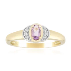 Purpurfarbener Skapolith-Goldring