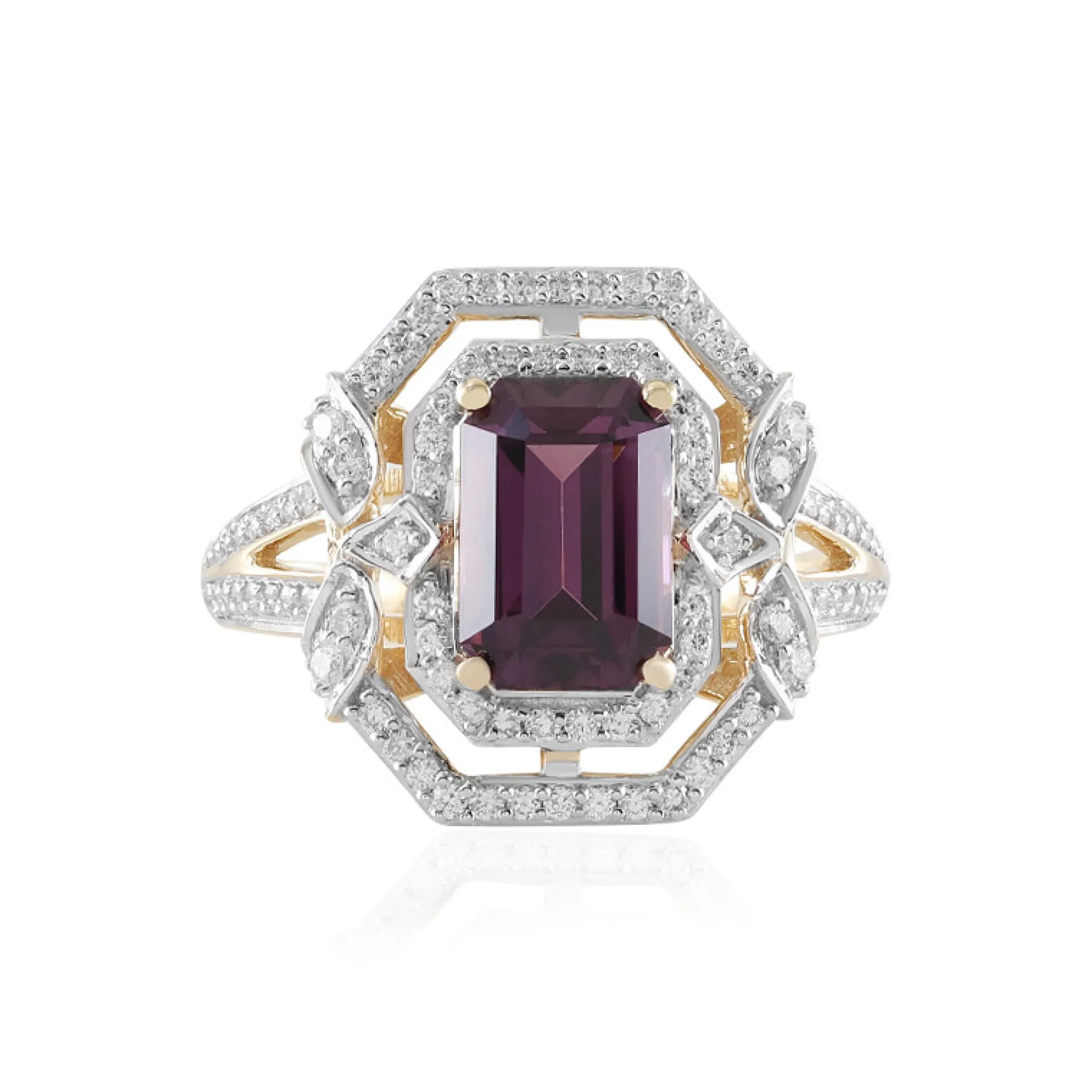 Purpur-Spinell-Goldring