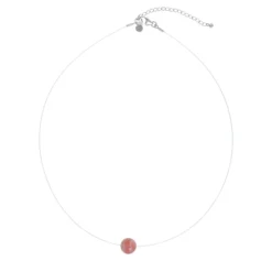Rhodochrosit-Silberhalskette