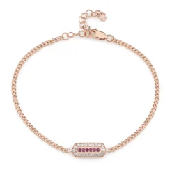 Rhodolith-Silberarmband