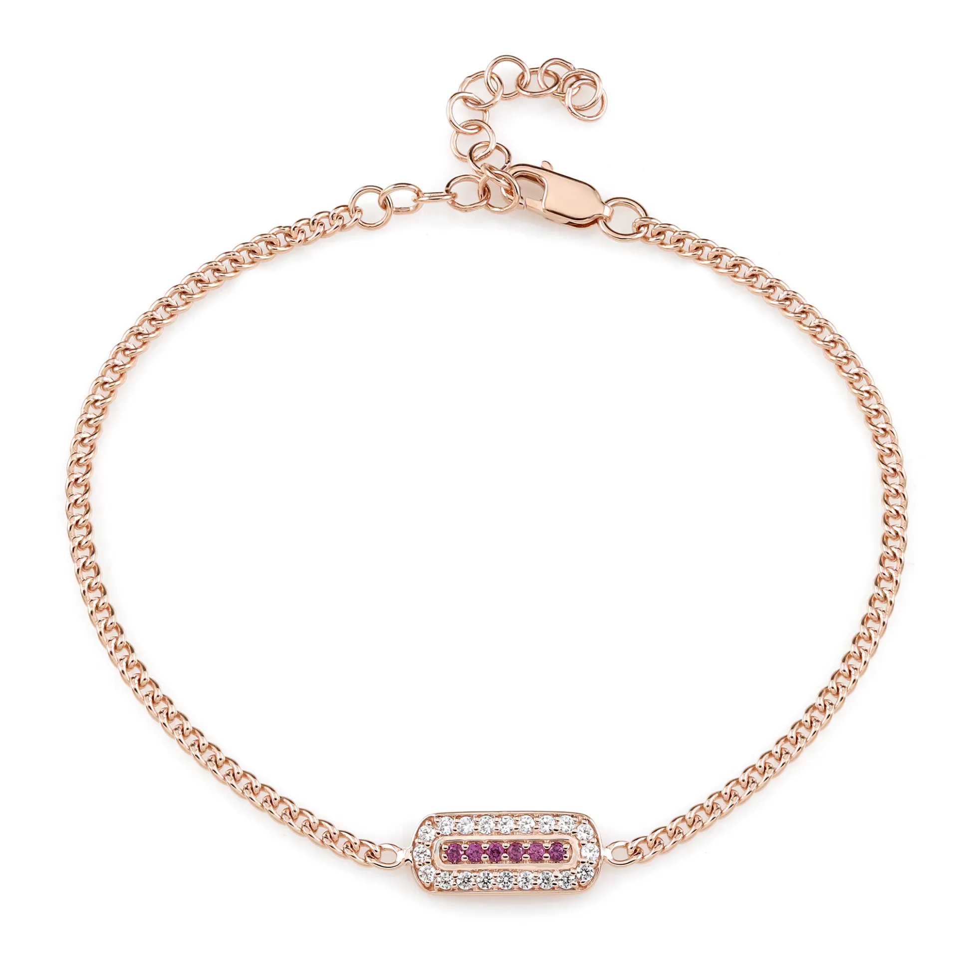 Rhodolith-Silberarmband