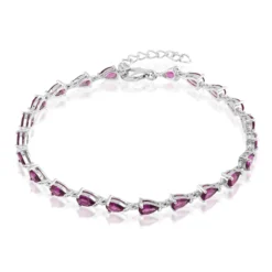Rhodolith-Silberarmband