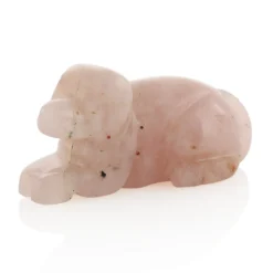 Rosenquarz-Hund