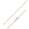 Roségold-Panzerkette - 2,22 g - 45 cm