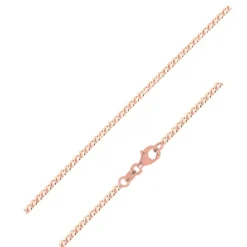 Roségold-Panzerkette - 2,22 g - 45 cm