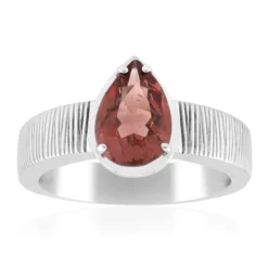 Roter Apatit-Silberring