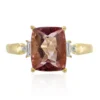 Roter Fluorit-Goldring