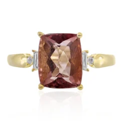 Roter Fluorit-Goldring