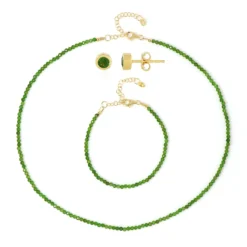 Russischer Diopsid-Silberset