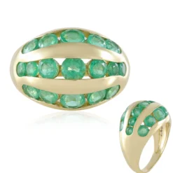 Russischer Smaragd-Goldring