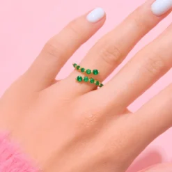 Russischer Smaragd-Goldring