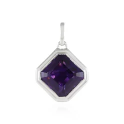 Sambia-Amethyst-Silberanhänger