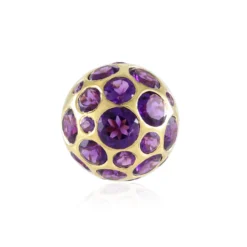Sambia-Amethyst-Silberanhänger