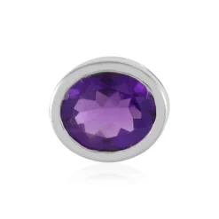 Sambia-Amethyst-Silberanhänger