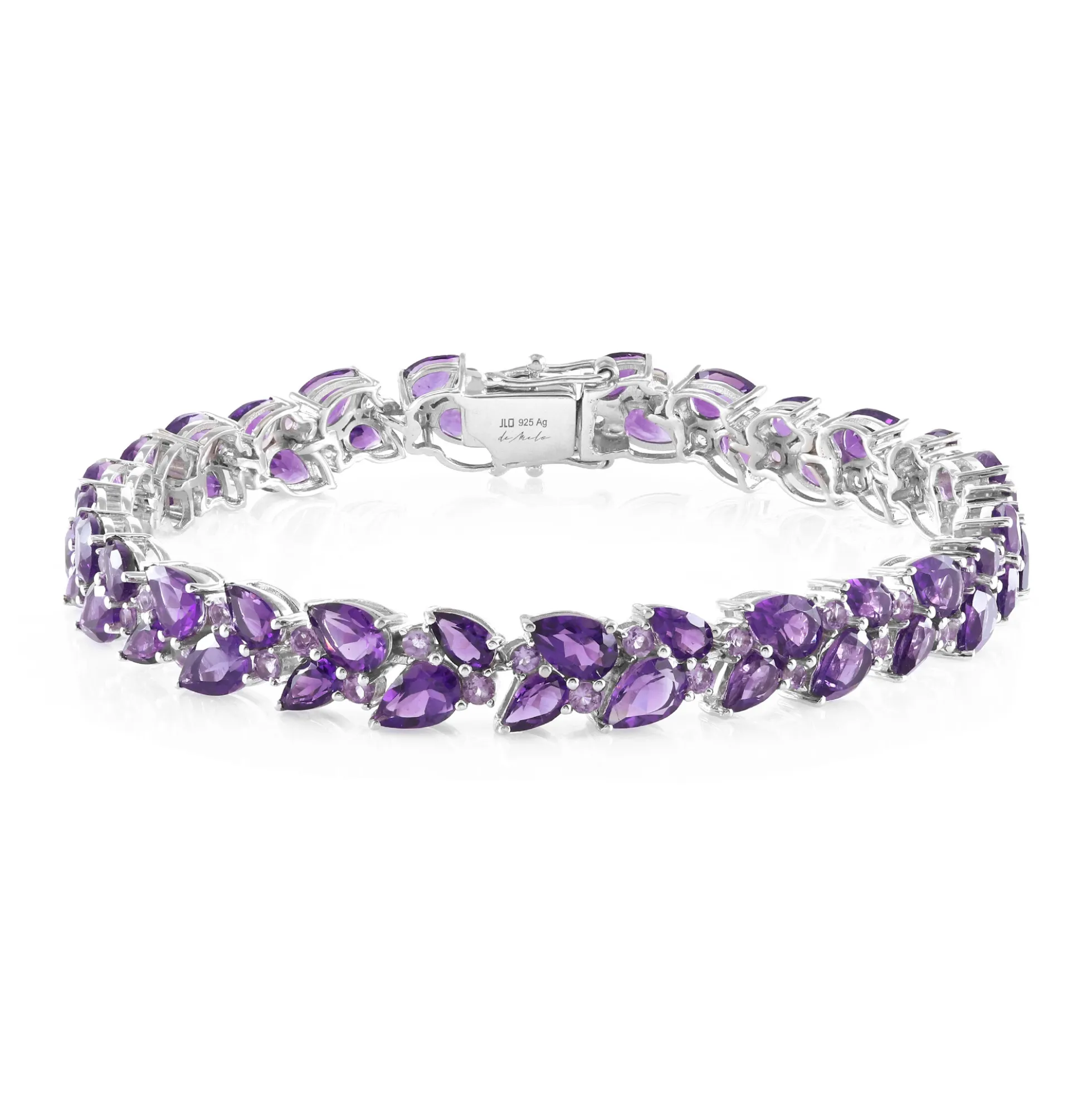 Sambia-Amethyst-Silberarmband