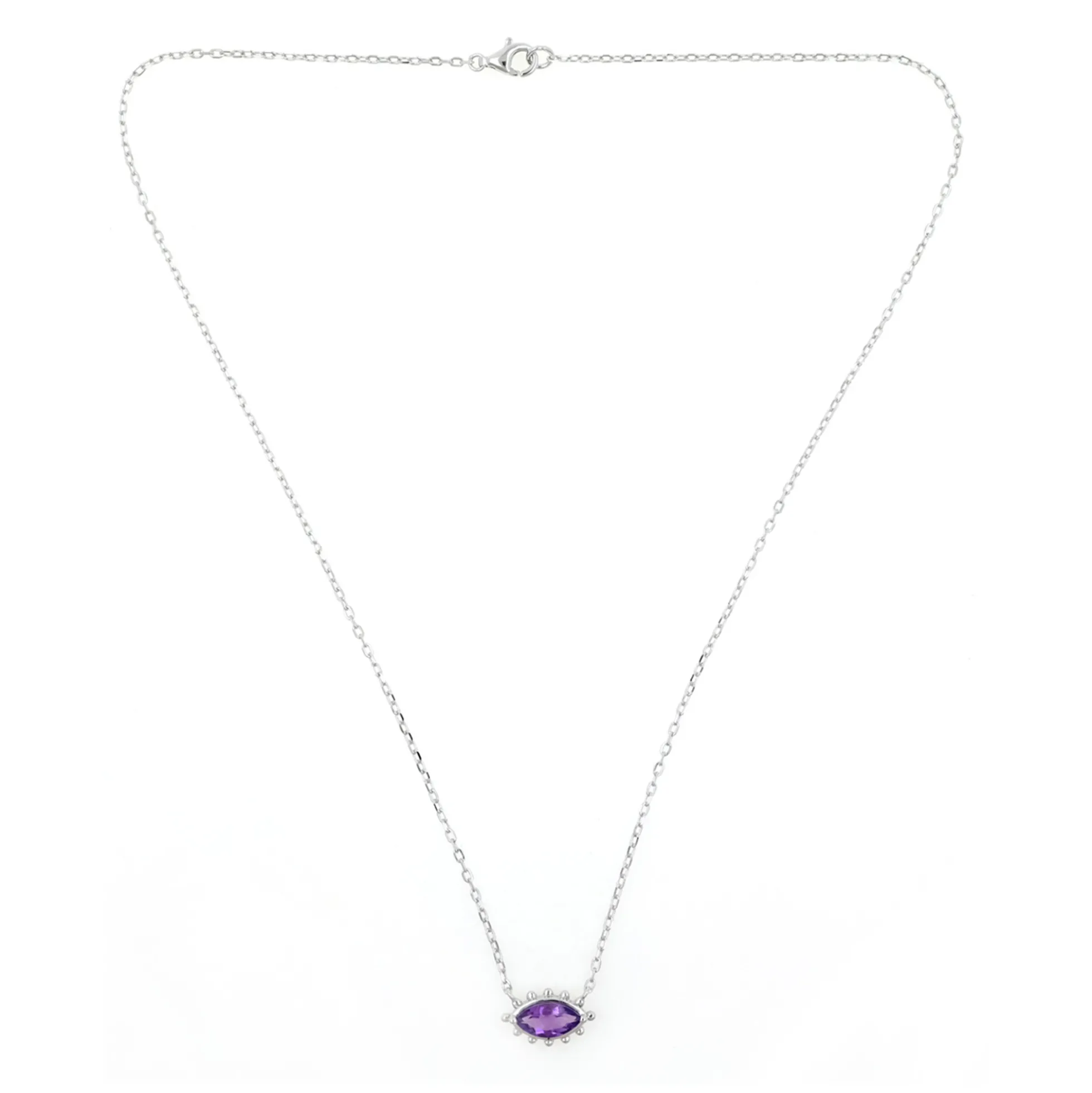 Sambia-Amethyst-Silbercollier (de Melo)