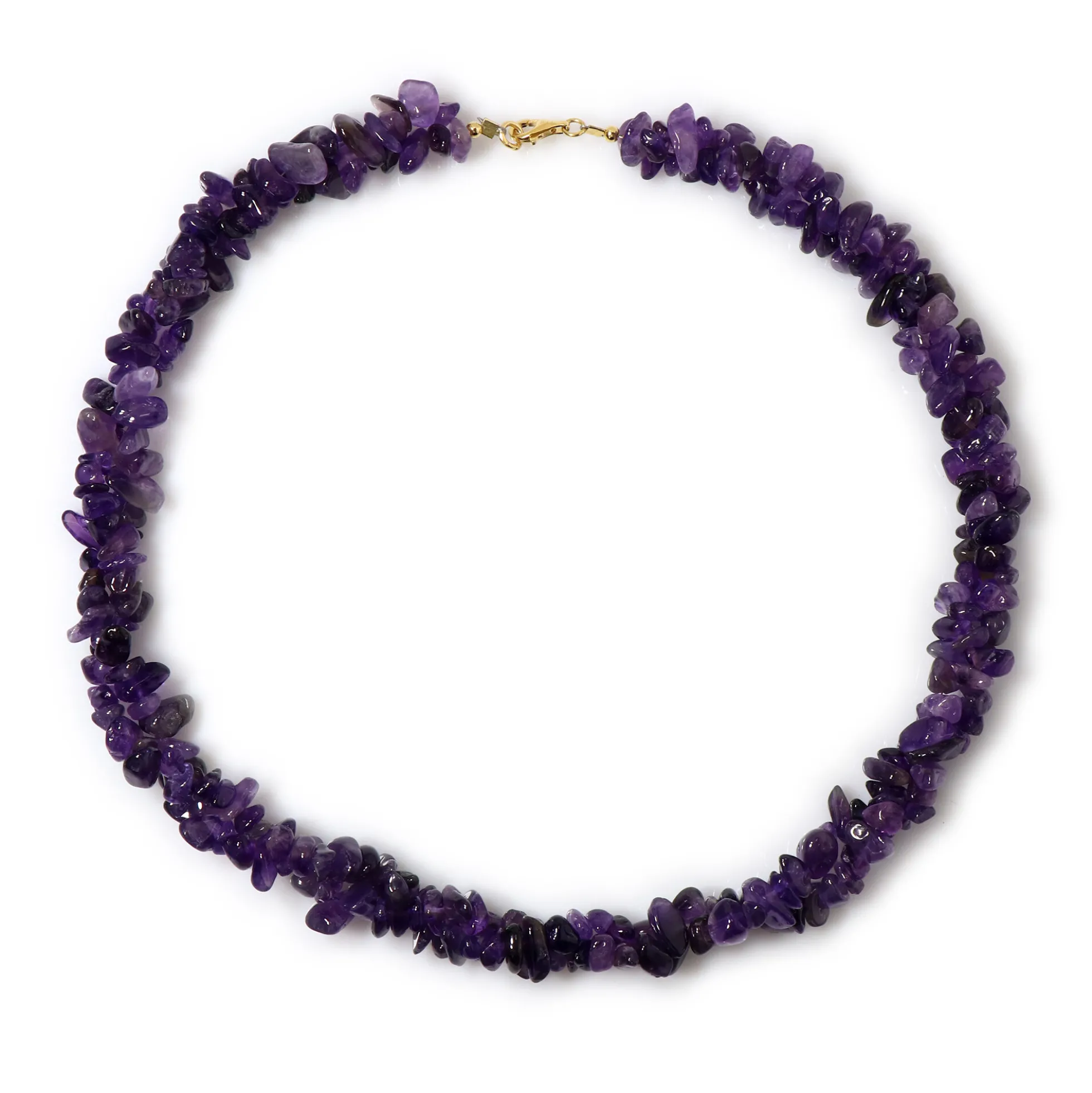 Sambia-Amethyst-Silberhalskette