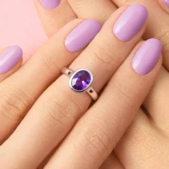 Sambia-Amethyst-Silberring