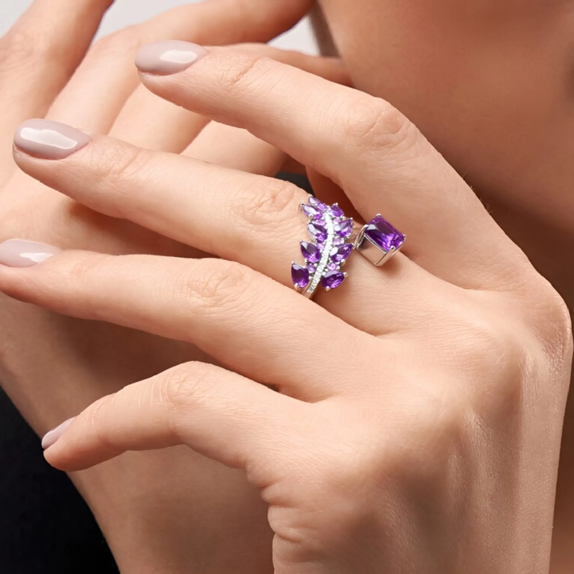 Sambia-Amethyst-Silberring