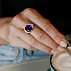 Sambia-Amethyst-Silberring