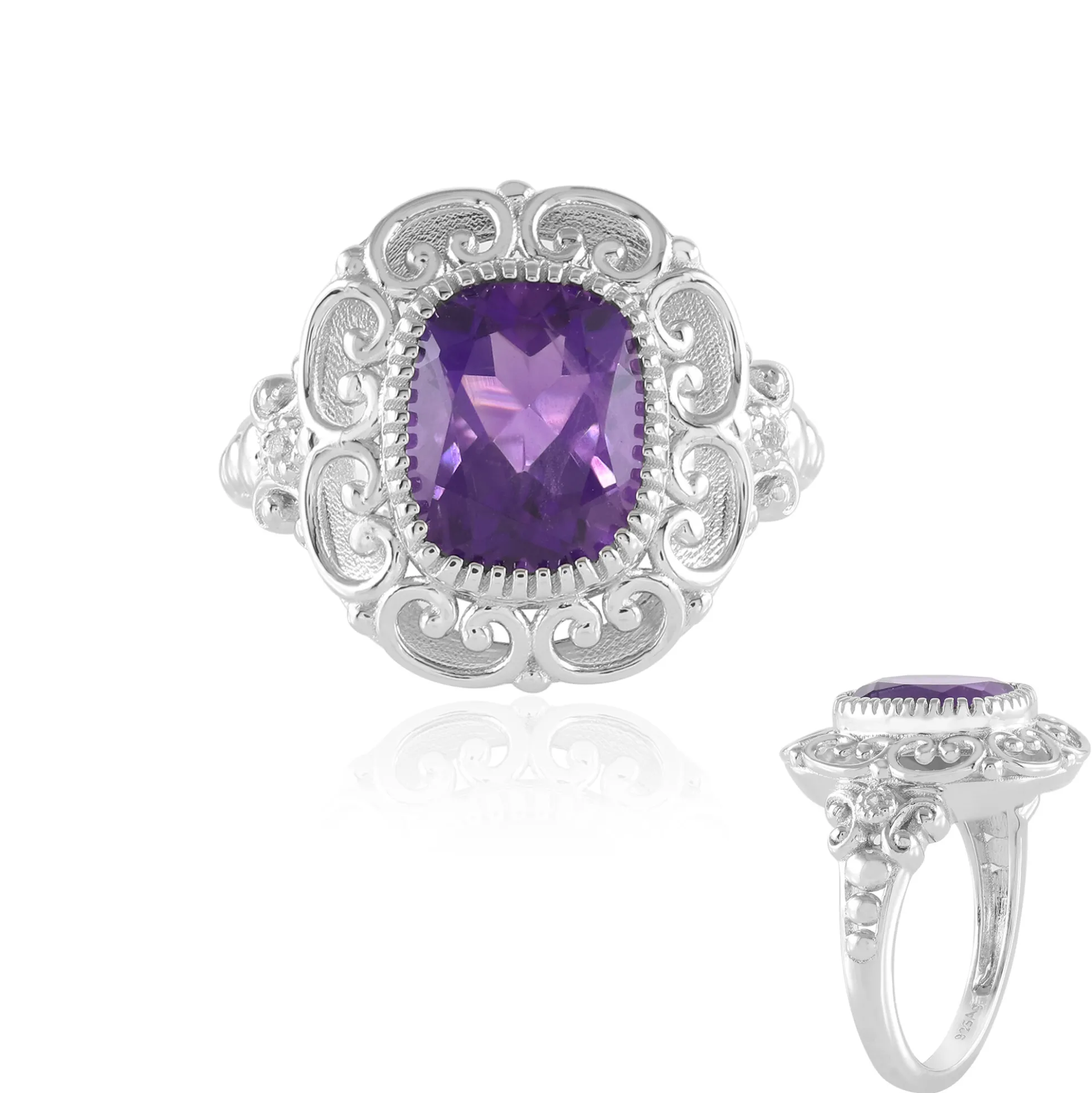 Sambia-Amethyst-Silberring