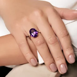 Sambia-Amethyst-Silberring