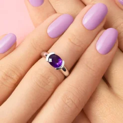 Sambia-Amethyst-Silberring