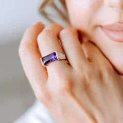 Sambia-Amethyst-Silberring