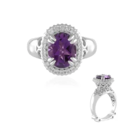 Sambia-Amethyst-Silberring