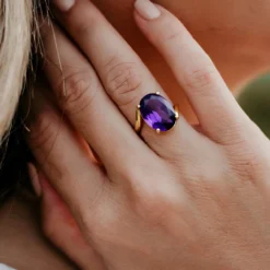 Sambia-Amethyst-Silberring
