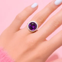 Sambia-Amethyst-Silberring