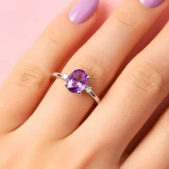 Sambia-Amethyst-Silberring