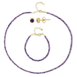 Sambia-Amethyst-Silberset