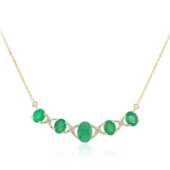 Sambia-Smaragd-Goldcollier